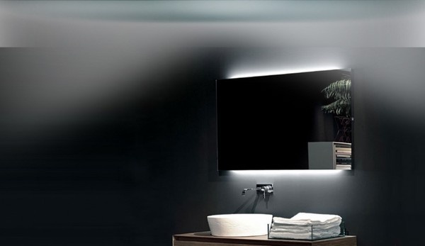 تصویر 3 از آینه دکوراتیو مدرن دارای نورپردازی برای داشتن جلوه ای خاص و شیک